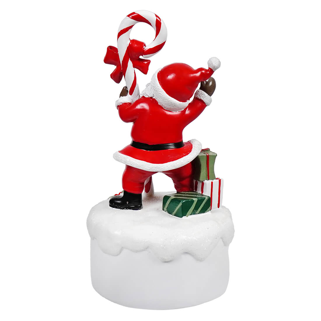 Joyful Santa ’We Wish You A Merry Christmas’ Windup Music Box - Christmas