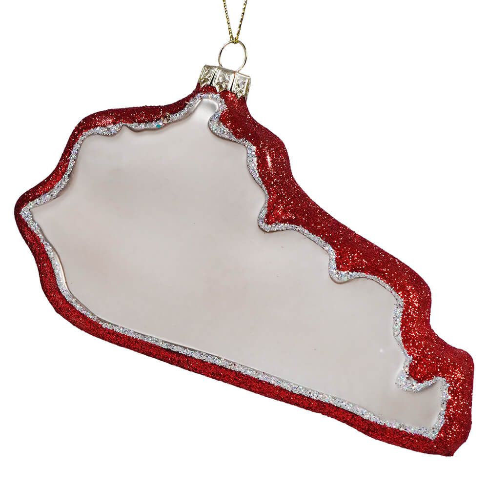 Kentucky Glittered Glass Ornament - Ornaments