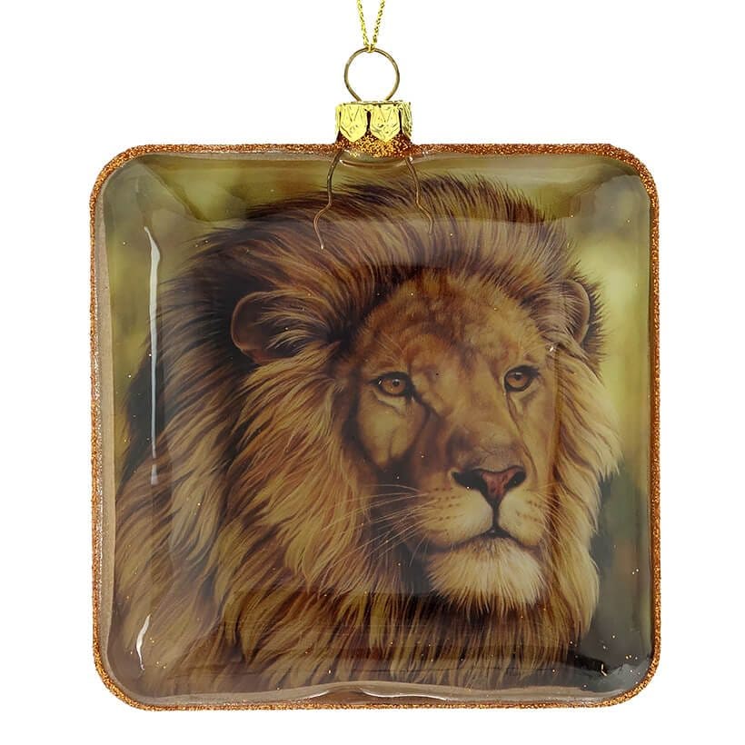 King of the Jungle Square Ornament