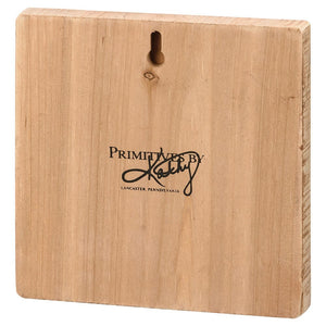 Kissing Bunnies Block Sign