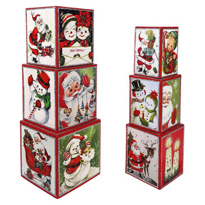 Kitschmas Stacking Blocks Set/6 - Christmas