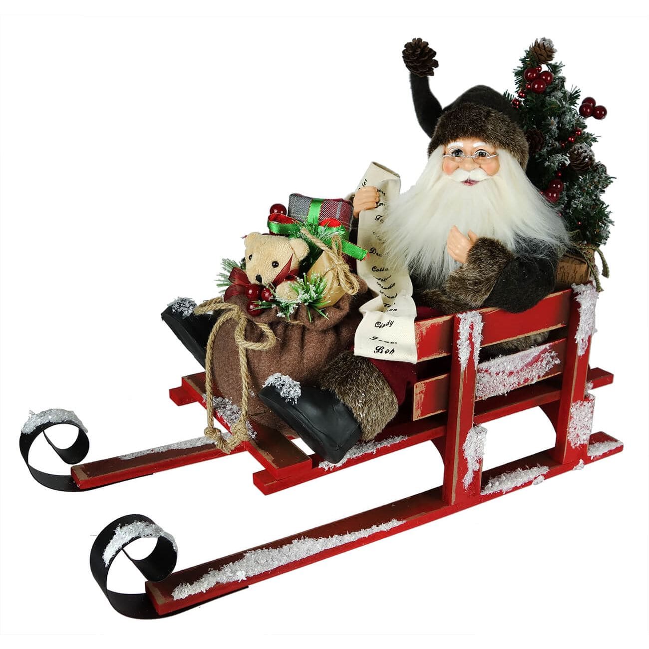 Kringle Klaus Santa on Sled