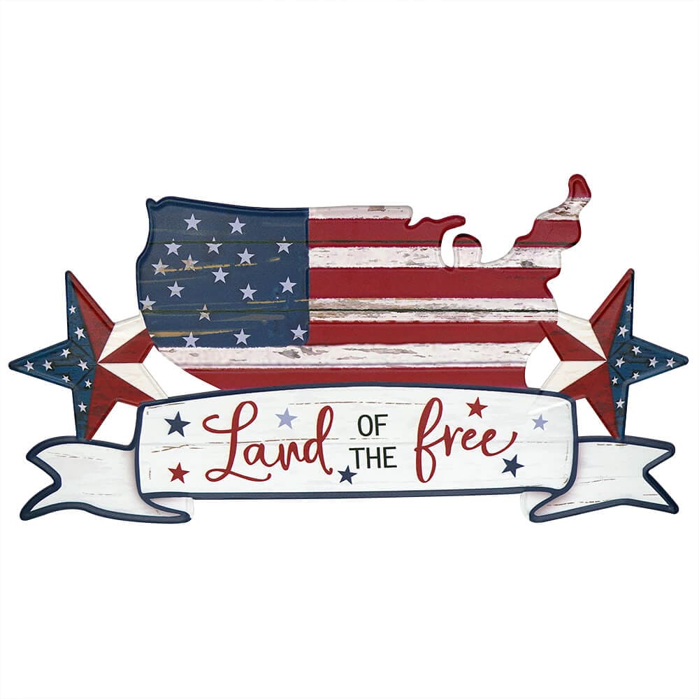 Land of the Free Americana Wall Decor