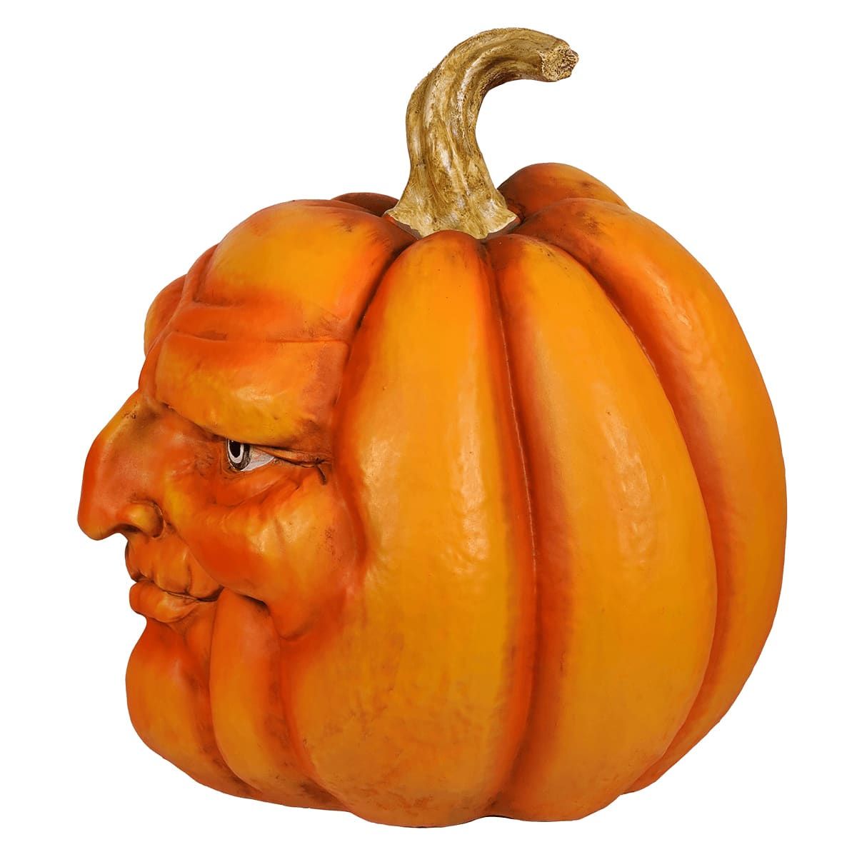 Large Amused Character Pumpkin - Halloween