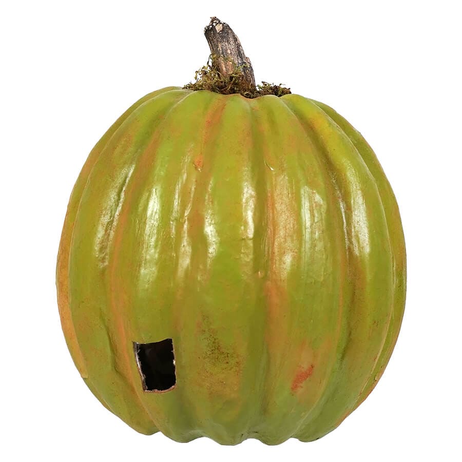 Large Green Grinning Jack O' Lantern