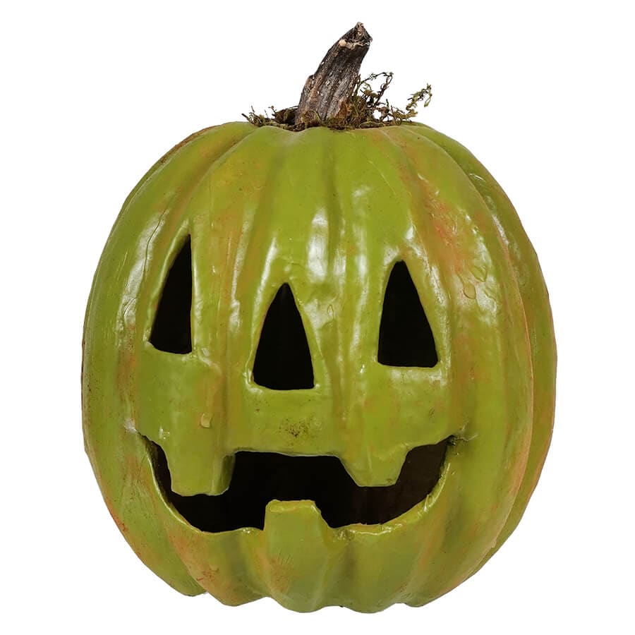 Large Green Grinning Jack O' Lantern