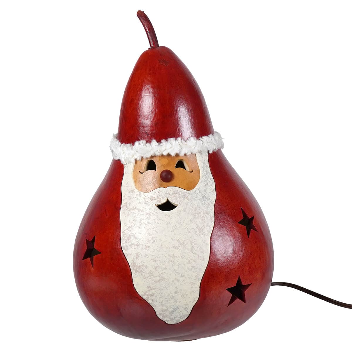 Large Lighted Santa Gourd - Christmas