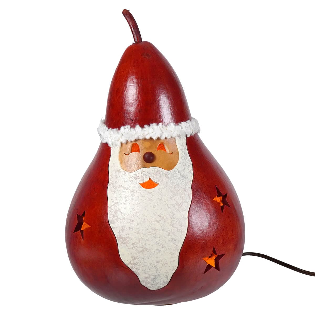 Large Lighted Santa Gourd - Christmas