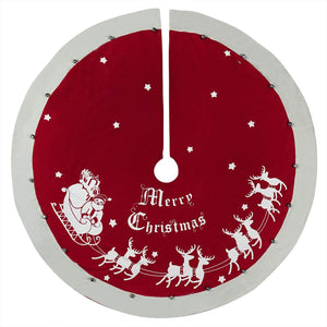 Large Merry Christmas Tree Skirt