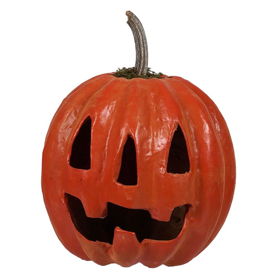 Large Orange Grinning Jack O' Lantern