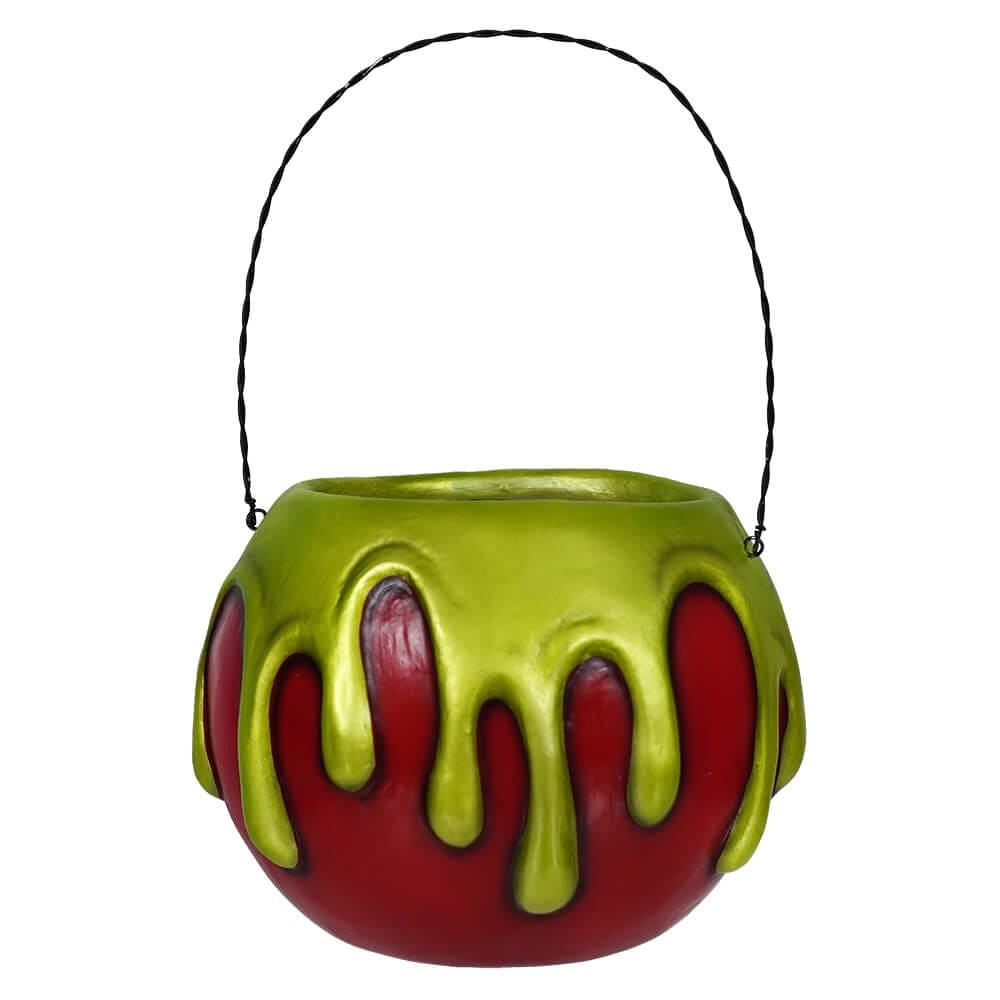 Large Red Apple With Green Poison Bucket