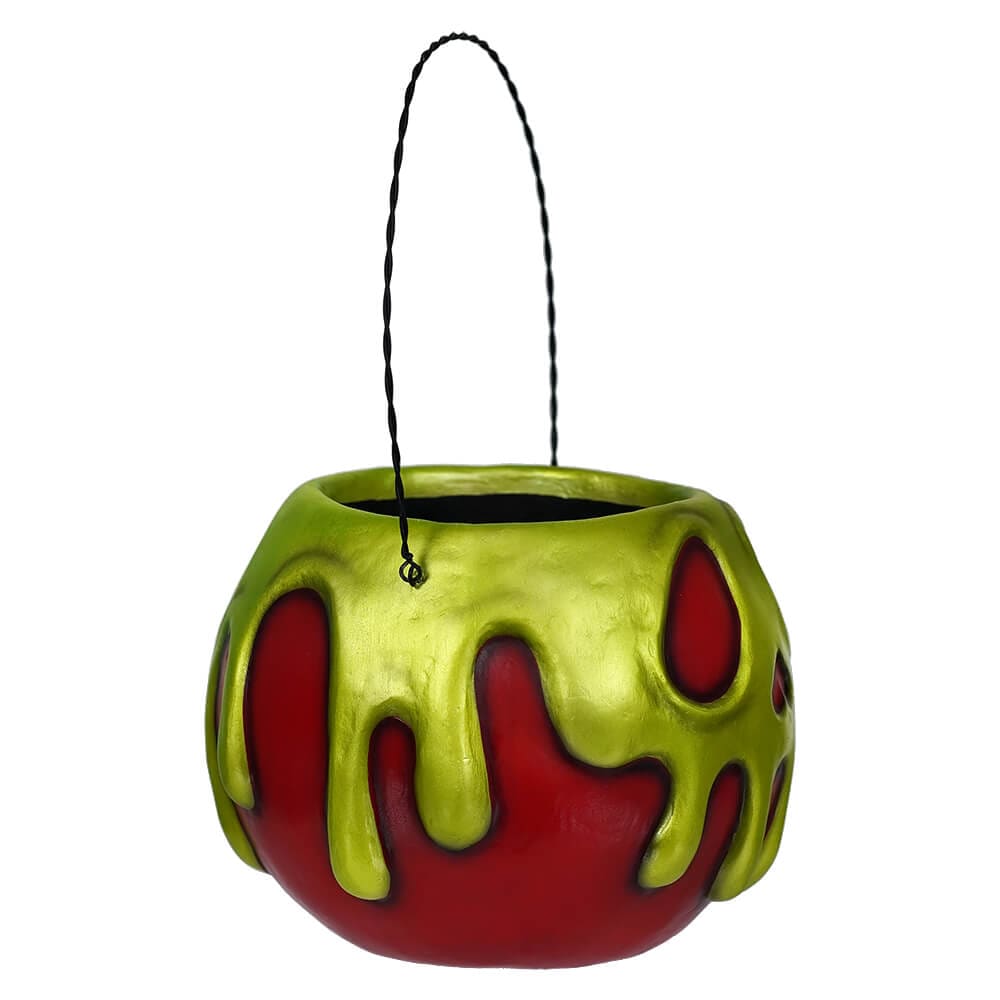 Large Red Apple With Green Poison Bucket