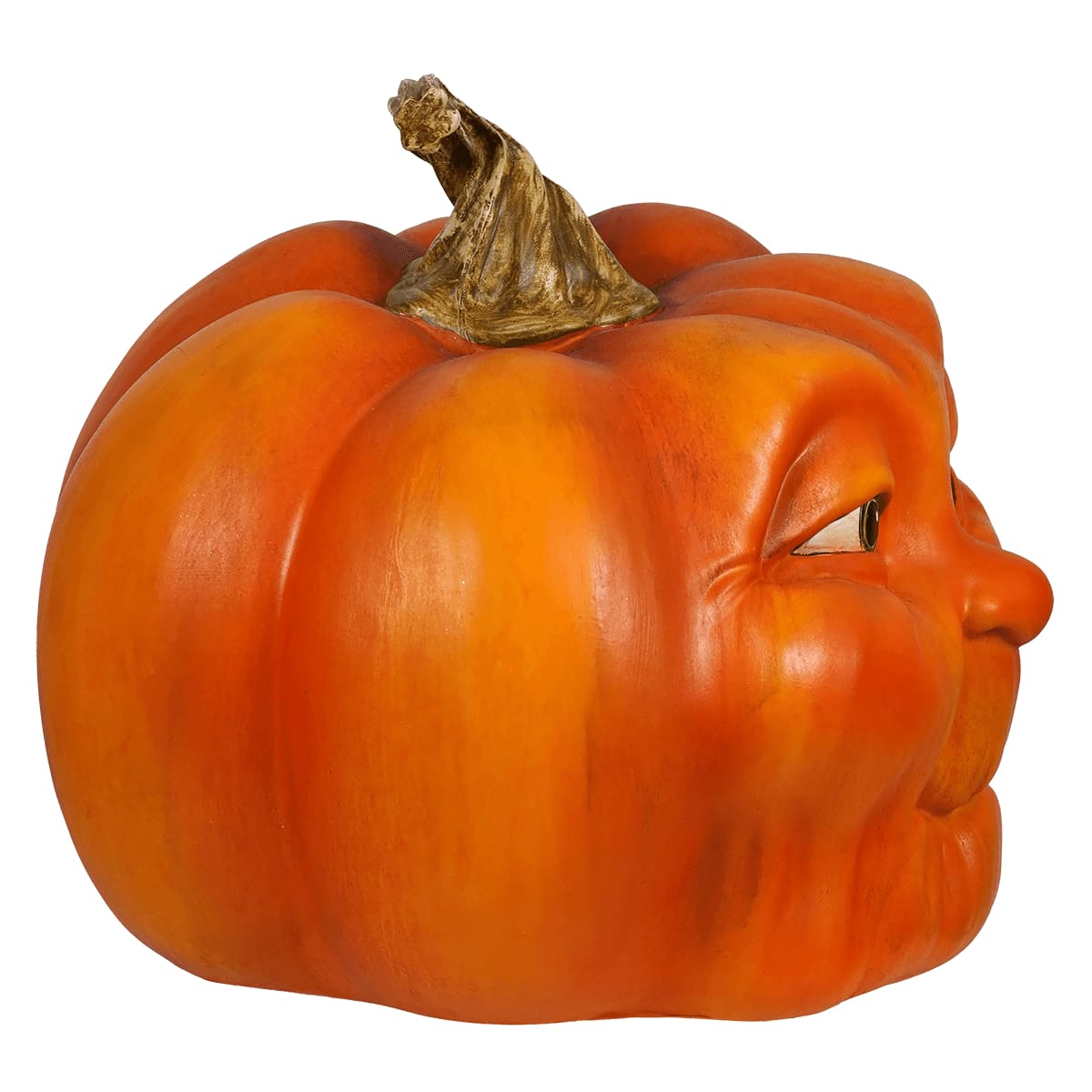 Large Serene Character Pumpkin - Halloween