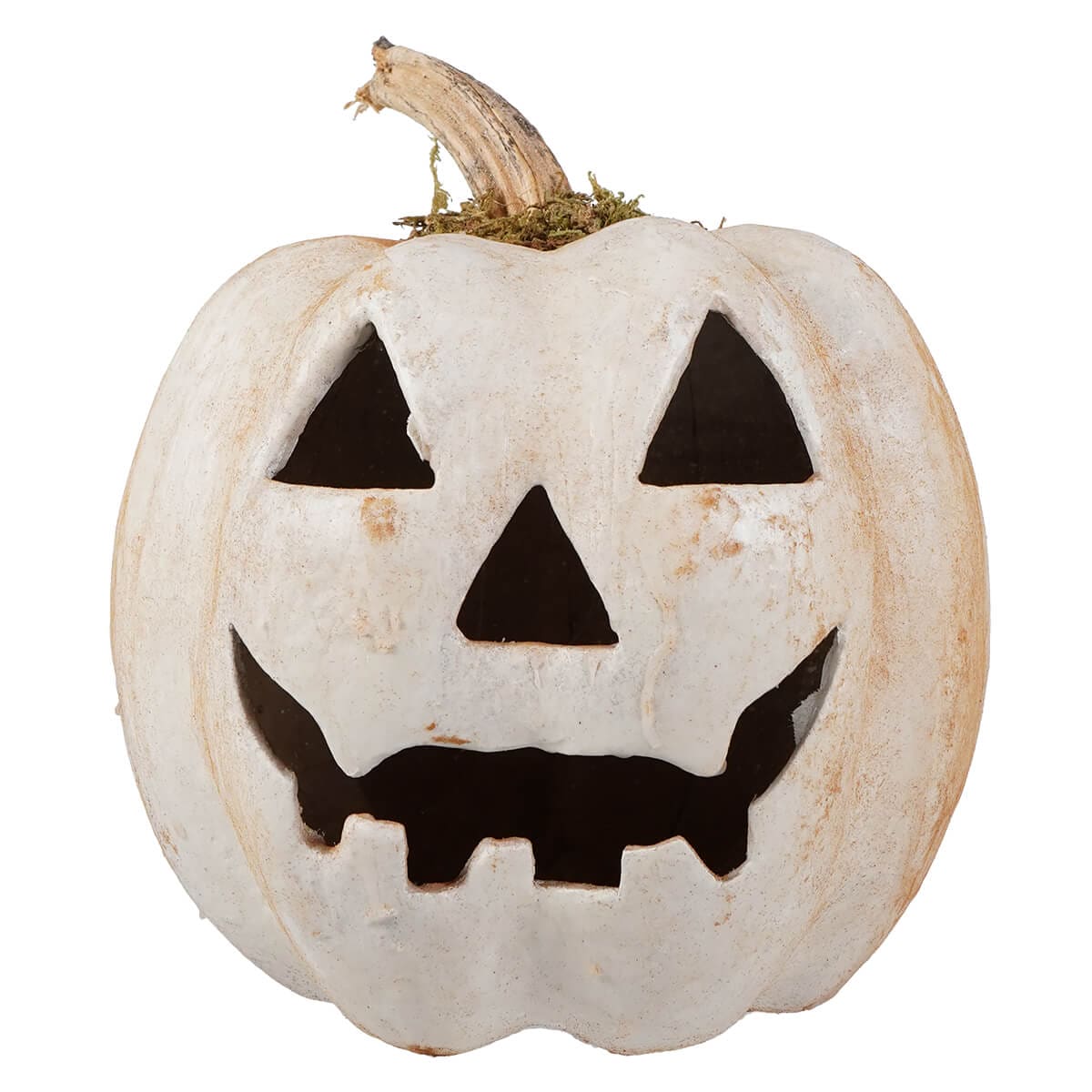 Large White Grinning Jack-O’-Lantern - Halloween