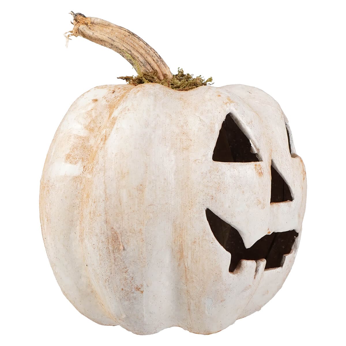 Large White Grinning Jack-O’-Lantern - Halloween