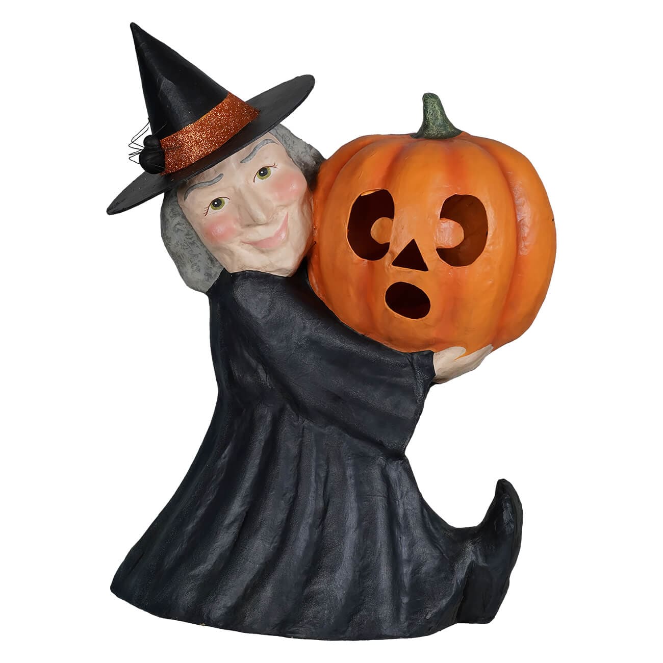 Large Witch With Pumpkin - Halloween