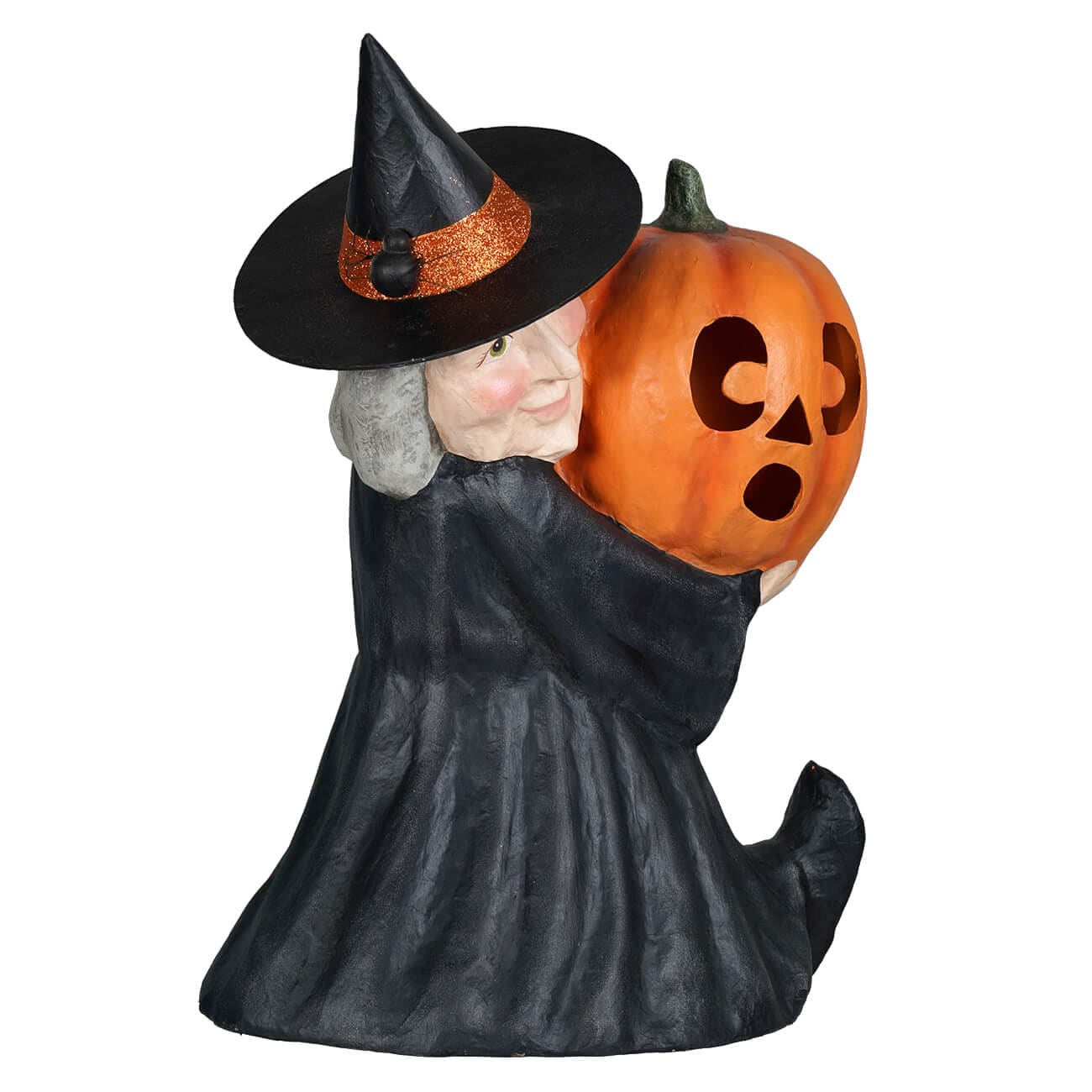 Large Witch With Pumpkin - Halloween