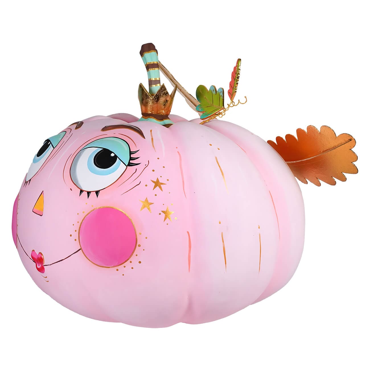 Lasquasha Pink Pumpkin Pixie Display - Halloween