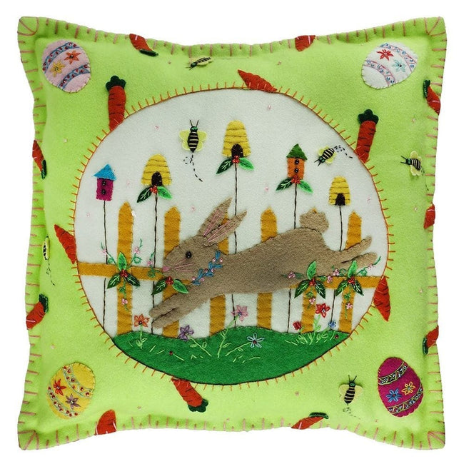 Leaping Brown Bunny Pillow – Traditions