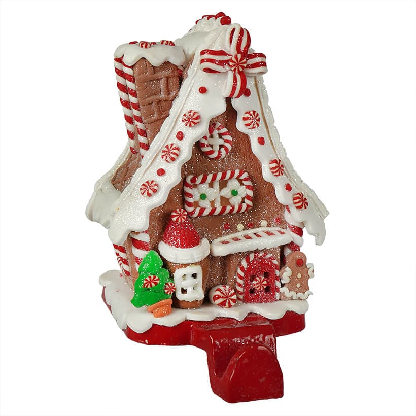 LED Gingerbread House Stocking Hanger