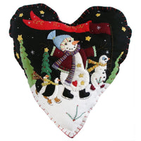 image of Hand Stitched & Fabric Christmas Pillows decor
