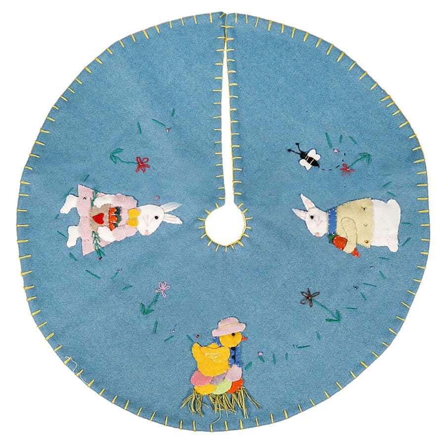 Light Blue Easter Tree Skirt