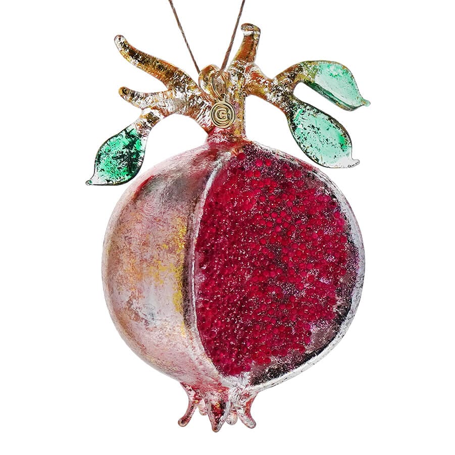 Light Pink Pomegranate Ornament