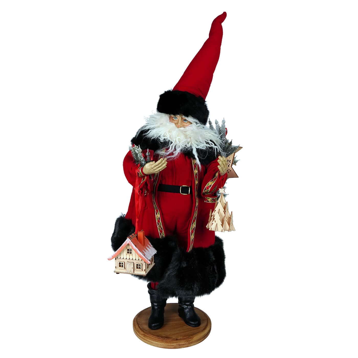 Lighted Bavarian Santa