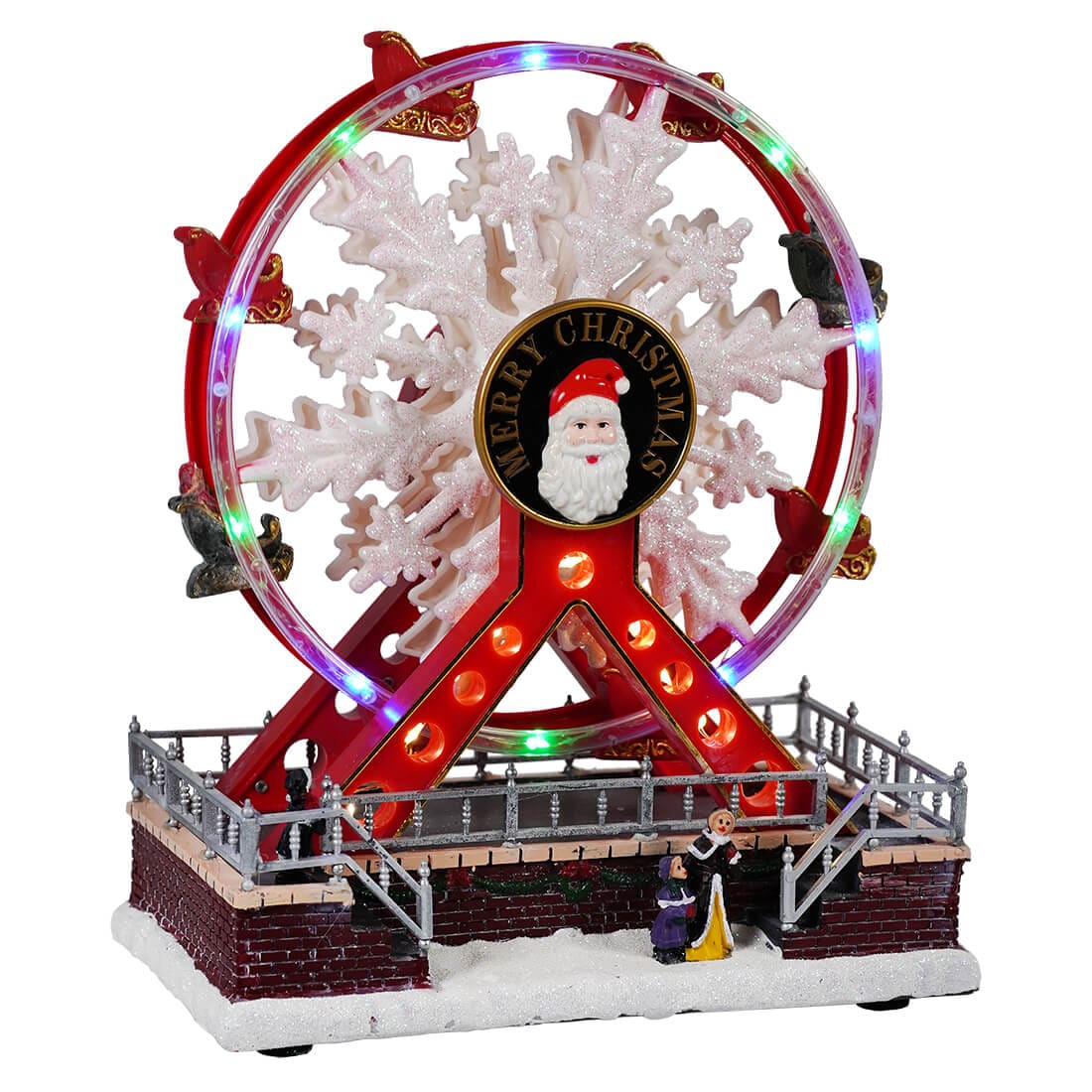 Lighted Christmas Animated Musical Ferris Wheel - Christmas