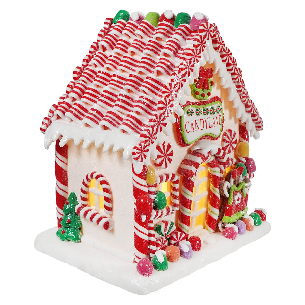 Lighted Clay Dough Candyland Gingerbread House - Christmas