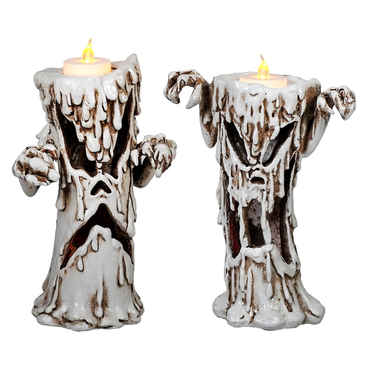 Lighted Color Changing Haunted Candles Set/2 - Halloween