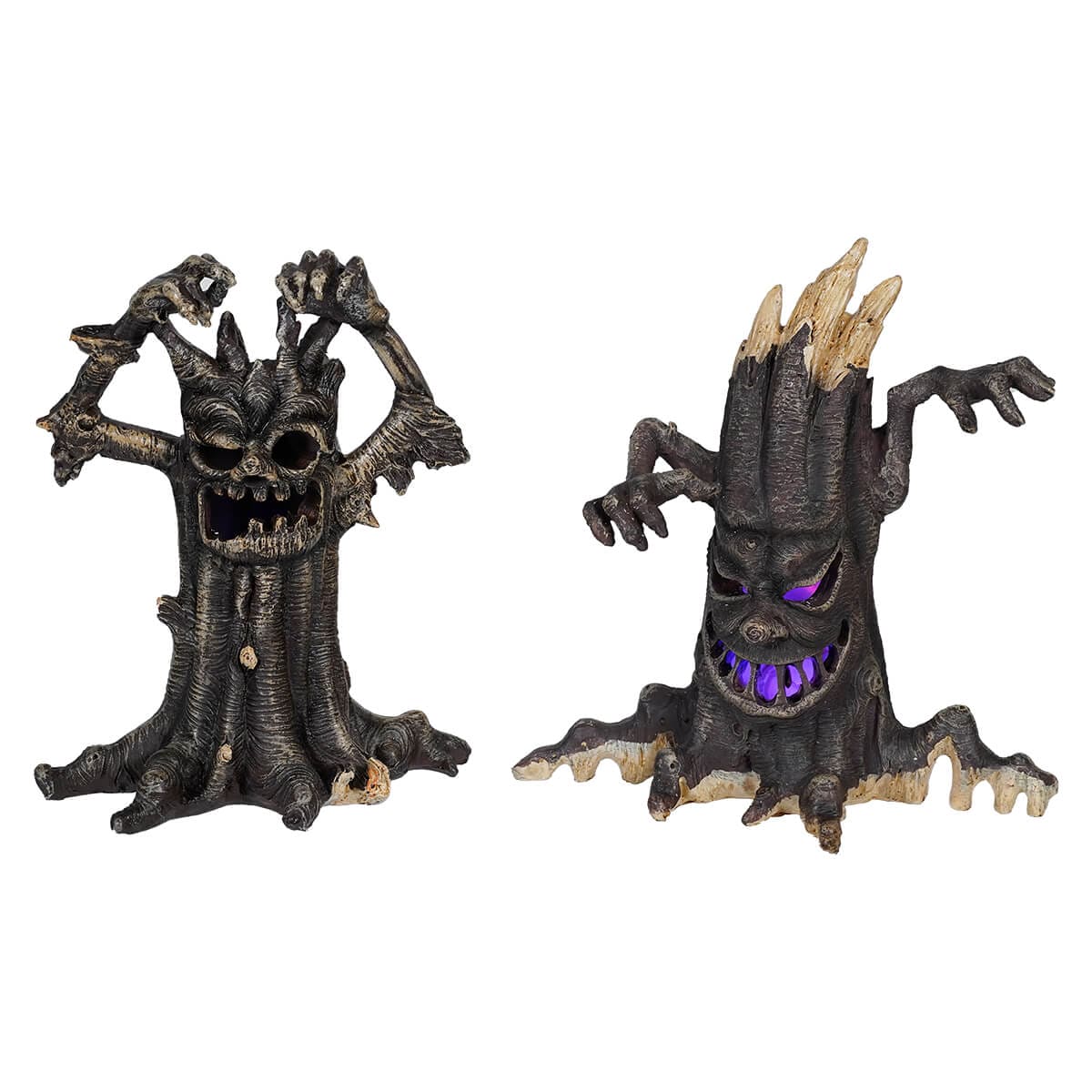 Lighted Color Changing Haunted Trees Set/2 - Halloween