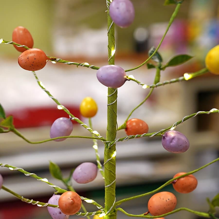 Lighted Easter Egg Tree