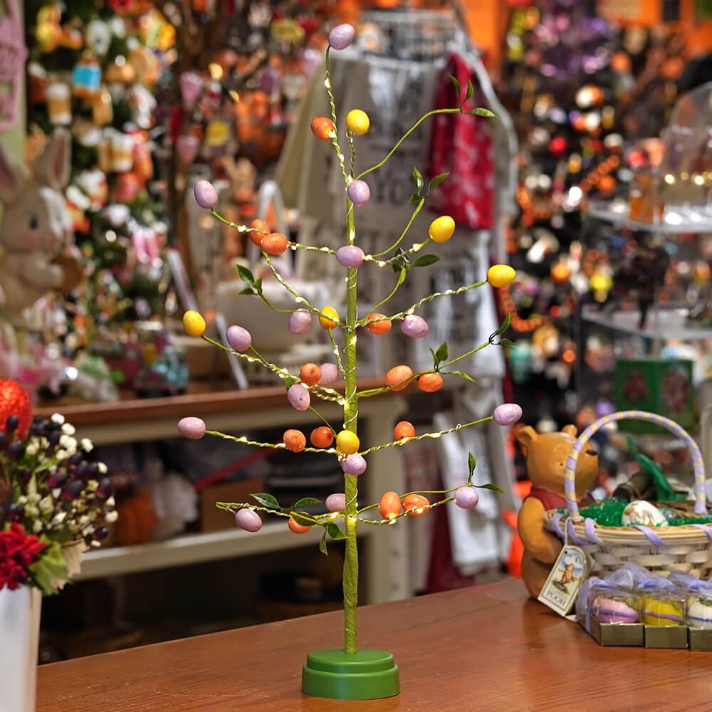 Lighted Easter Egg Tree