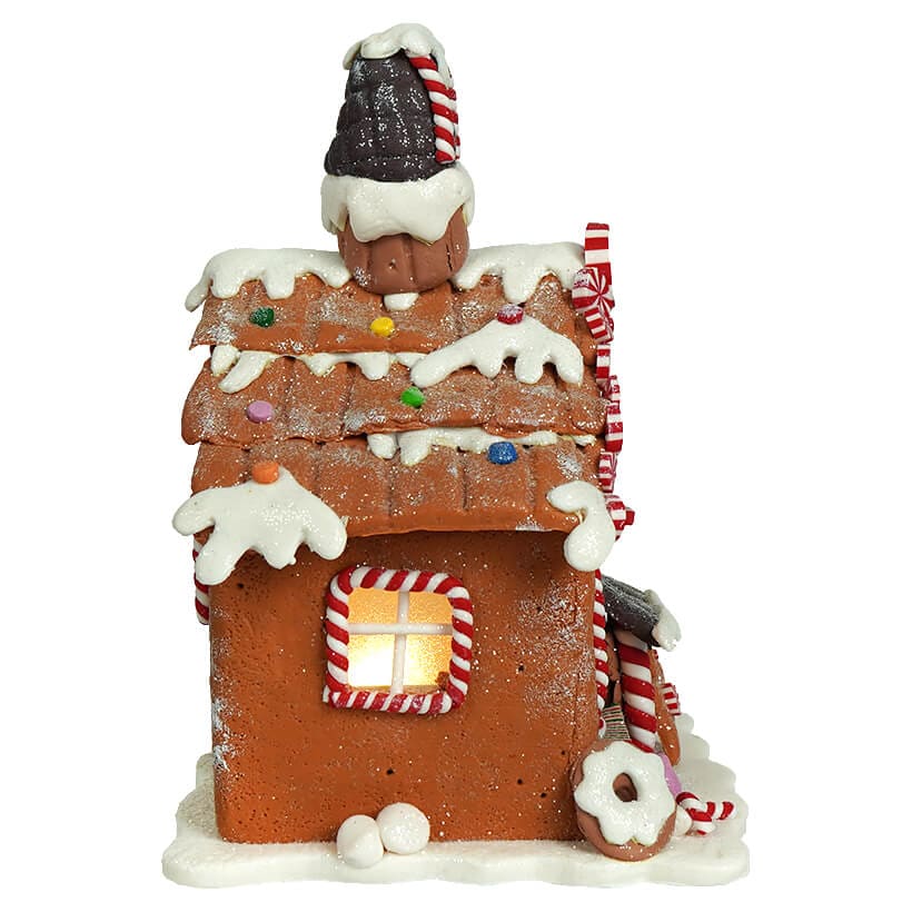 Lighted Gingerbread Candy House