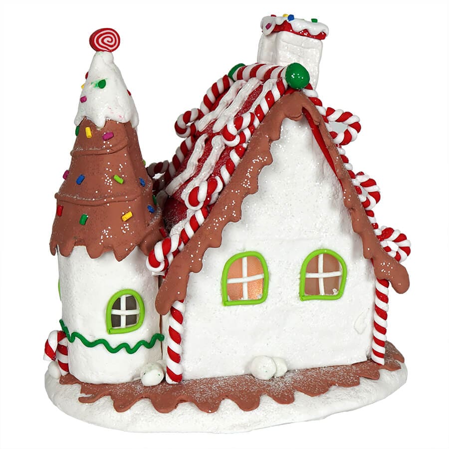 Lighted Gingerbread Cottage House