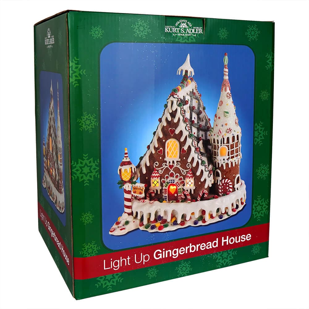 Lighted Gingerbread Inn House