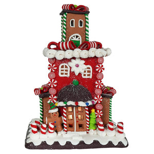 Lighted Gingerbread Tower House