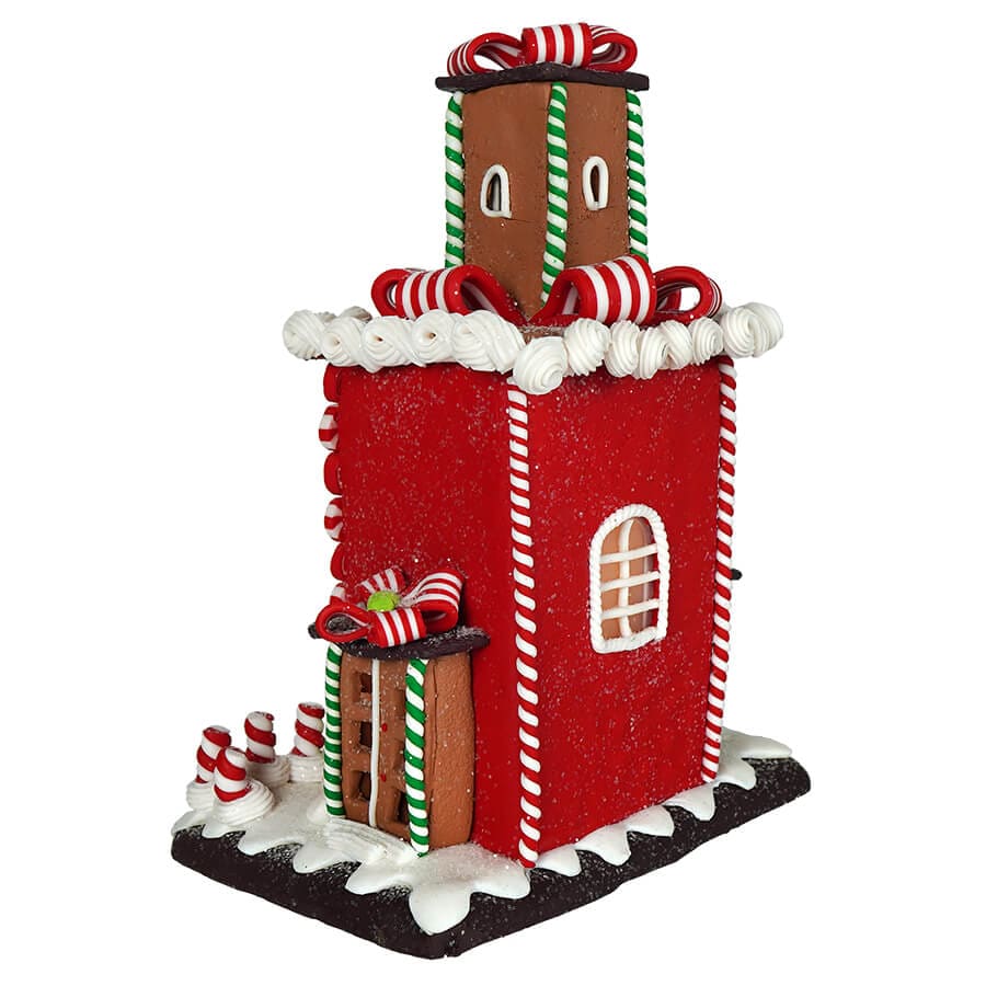 Lighted Gingerbread Tower House