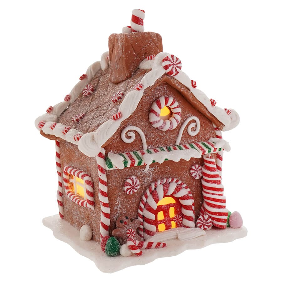 Lighted Gingerbread Village House