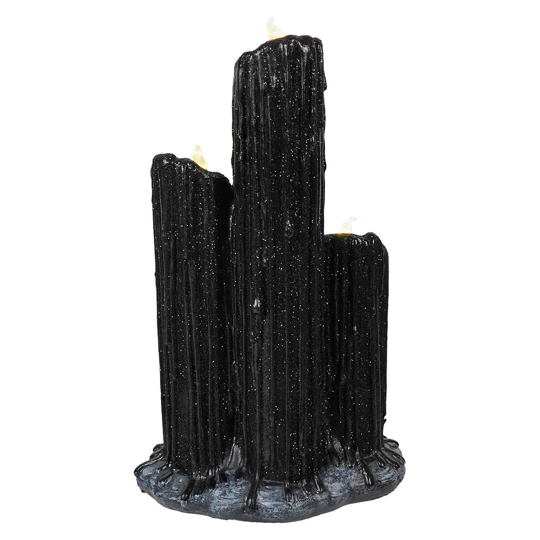 Black tourmaline crystal cluster with multiple elongated prismatic formations.