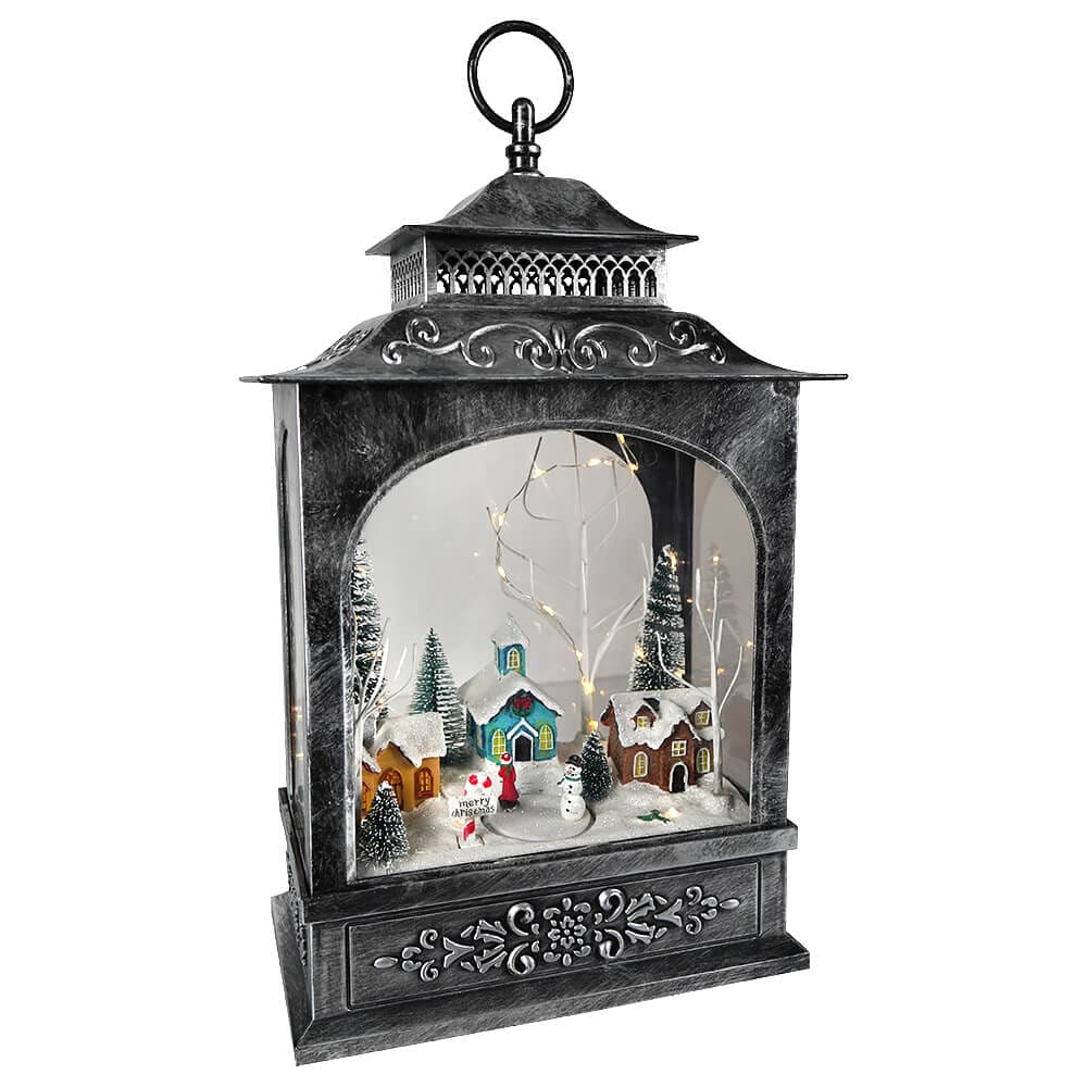 Lighted Musical Christmas Village Lantern