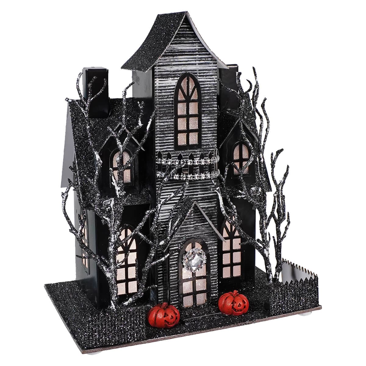 Lighted Rhinestone Haunted House - Halloween