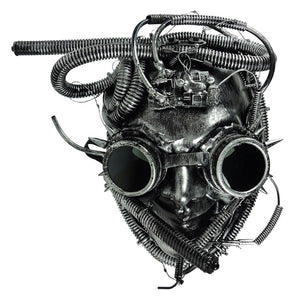 Lighted Silver Steampunk Mask