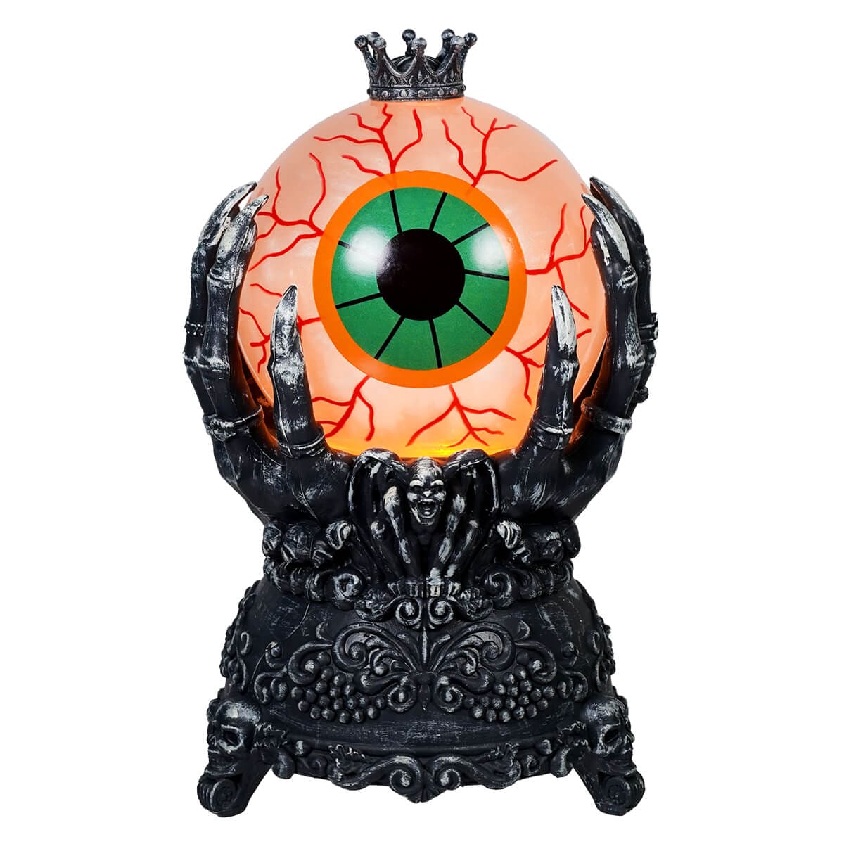 Lighted Smokey Spinning Spooky Eyeball Water Globe - Halloween