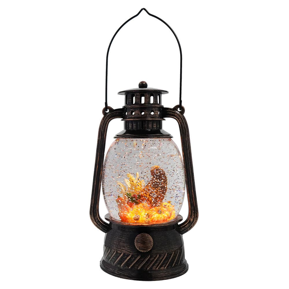 Lighted Spinning Cornucopia Water Lantern