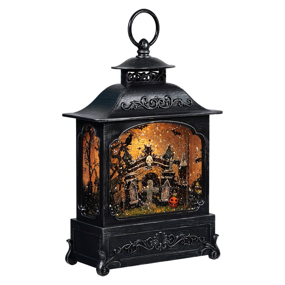 Lighted Spinning Graveyard Water Lantern