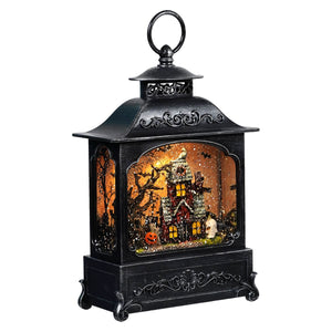 Lighted Spinning Haunted House Water Lantern