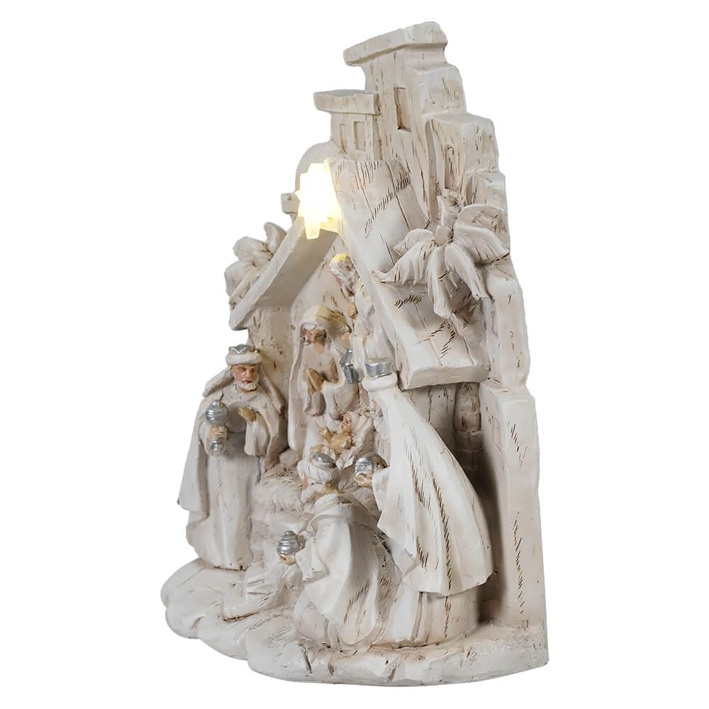 Lighted Star Nativity Scene - Christmas