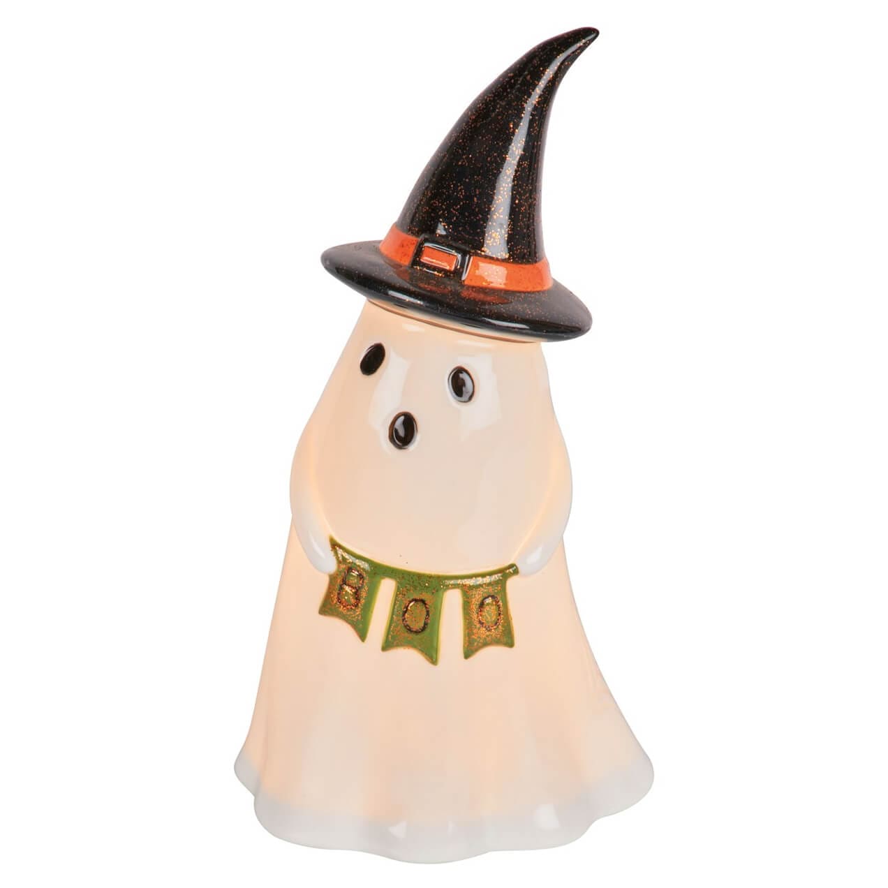 Lighted Witch Ghost Figurine - Halloween